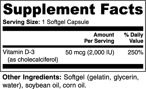 Active Plus Vitamin D3 (2000 IU)